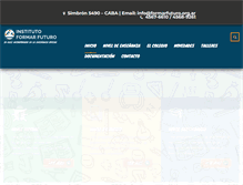 Tablet Screenshot of formarfuturo.org.ar